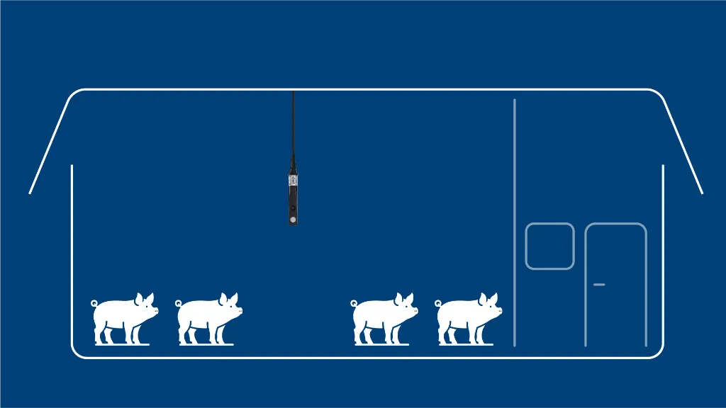 DOL 114 sensor mounting diagram for swine barns