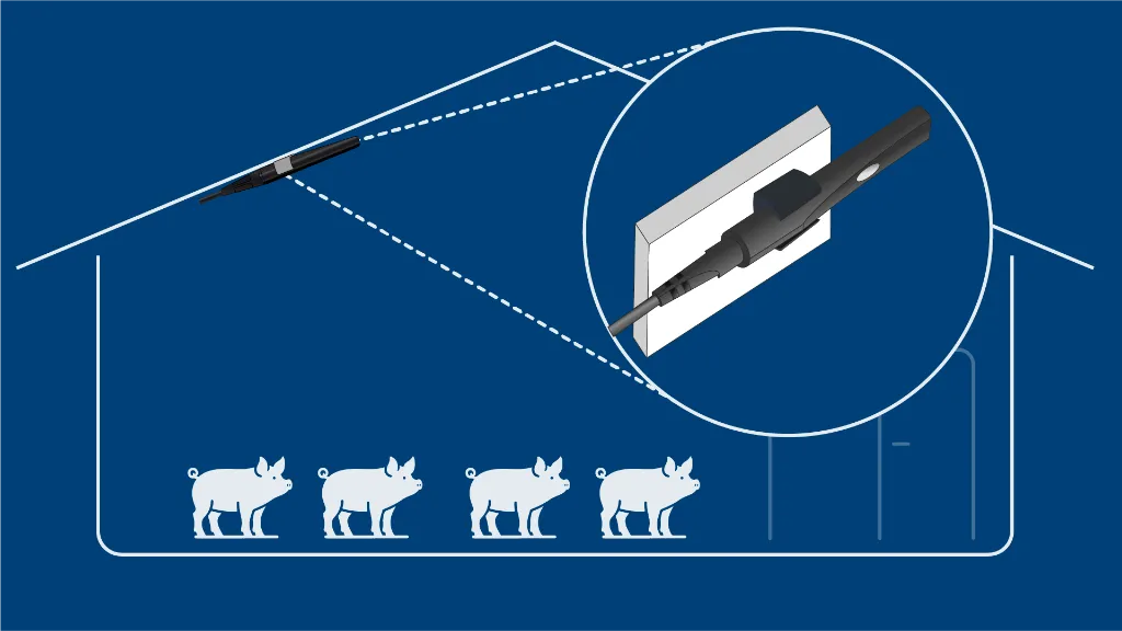 DOL 16 light sensor mounting diagram for swine barns