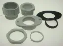 Plastic gland with flange and seal.webp