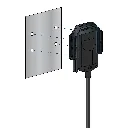 DOL 20 capacitive sensor bracket mounting on flat panel diagram